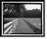 Historic Framed Print, Richmond Hill Plantation, East of Richmond Hill on Ford Neck Road, Richmond Hill, Bryan County, GA,  17-7/8" x 21-7/8"