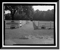 Historic Framed Print, Richmond Hill Plantation, East of Richmond Hill on Ford Neck Road, Richmond Hill, Bryan County, GA - 3,  17-7/8" x 21-7/8"