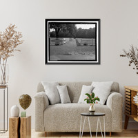 Historic Framed Print, Richmond Hill Plantation, East of Richmond Hill on Ford Neck Road, Richmond Hill, Bryan County, GA - 3,  17-7/8" x 21-7/8"