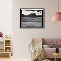 Historic Framed Print, Richmond Hill Plantation, East of Richmond Hill on Ford Neck Road, Richmond Hill, Bryan County, GA - 5,  17-7/8" x 21-7/8"