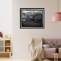 Historic Framed Print, Richmond Hill Plantation, East of Richmond Hill on Ford Neck Road, Richmond Hill, Bryan County, GA - 16,  17-7/8" x 21-7/8"