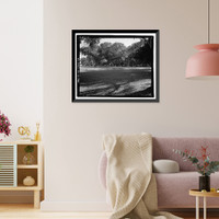 Historic Framed Print, Richmond Hill Plantation, East of Richmond Hill on Ford Neck Road, Richmond Hill, Bryan County, GA - 20,  17-7/8" x 21-7/8"