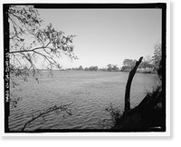 Historic Framed Print, Richmond Hill Plantation, East of Richmond Hill on Ford Neck Road, Richmond Hill, Bryan County, GA - 23,  17-7/8" x 21-7/8"