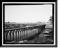 Historic Framed Print, Richmond Hill Plantation, Sterling Creek Marsh, East of Richmond Hill on Ford Neck Road, Richmond Hill, Bryan County, GA,  17-7/8" x 21-7/8"