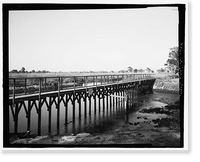 Historic Framed Print, Richmond Hill Plantation, Sterling Creek Marsh, East of Richmond Hill on Ford Neck Road, Richmond Hill, Bryan County, GA,  17-7/8" x 21-7/8"