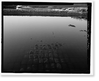 Historic Framed Print, Richmond Hill Plantation, Sterling Creek Marsh, East of Richmond Hill on Ford Neck Road, Richmond Hill, Bryan County, GA - 5,  17-7/8" x 21-7/8"