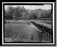 Historic Framed Print, Richmond Hill Plantation, Sterling Creek Marsh, East of Richmond Hill on Ford Neck Road, Richmond Hill, Bryan County, GA - 6,  17-7/8" x 21-7/8"