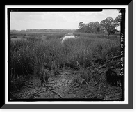Historic Framed Print, Richmond Hill Plantation, Sterling Creek Marsh, East of Richmond Hill on Ford Neck Road, Richmond Hill, Bryan County, GA - 13,  17-7/8" x 21-7/8"