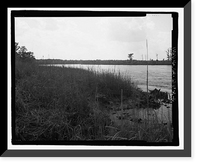 Historic Framed Print, Richmond Hill Plantation, Sterling Creek Marsh, East of Richmond Hill on Ford Neck Road, Richmond Hill, Bryan County, GA - 16,  17-7/8" x 21-7/8"