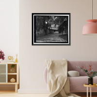 Historic Framed Print, Richmond Hill Plantation, Sterling Creek Lettuce Shed, East of Richmond Hill on Ford Neck Road, Richmond Hill, Bryan County, GA - 2,  17-7/8" x 21-7/8"