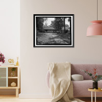 Historic Framed Print, Richmond Hill Plantation, Sterling Creek Lettuce Shed, East of Richmond Hill on Ford Neck Road, Richmond Hill, Bryan County, GA - 8,  17-7/8" x 21-7/8"
