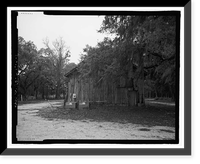 Historic Framed Print, Richmond Hill Plantation, Sterling Creek Lettuce Shed, East of Richmond Hill on Ford Neck Road, Richmond Hill, Bryan County, GA - 9,  17-7/8" x 21-7/8"