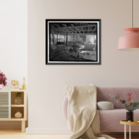 Historic Framed Print, Richmond Hill Plantation, Sterling Creek Lettuce Shed, East of Richmond Hill on Ford Neck Road, Richmond Hill, Bryan County, GA - 10,  17-7/8" x 21-7/8"