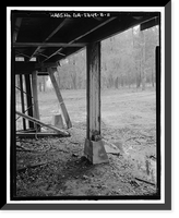 Historic Framed Print, Richmond Hill Plantation, Sterling Creek Lettuce Shed, East of Richmond Hill on Ford Neck Road, Richmond Hill, Bryan County, GA - 11,  17-7/8" x 21-7/8"