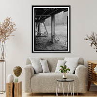 Historic Framed Print, Richmond Hill Plantation, Sterling Creek Lettuce Shed, East of Richmond Hill on Ford Neck Road, Richmond Hill, Bryan County, GA - 11,  17-7/8" x 21-7/8"
