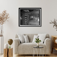 Historic Framed Print, Richmond Hill Plantation, Sterling Creek Lettuce Shed, East of Richmond Hill on Ford Neck Road, Richmond Hill, Bryan County, GA - 14,  17-7/8" x 21-7/8"