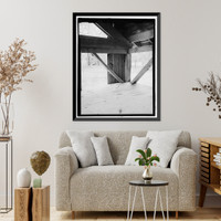 Historic Framed Print, Richmond Hill Plantation, Sterling Creek Lettuce Shed, East of Richmond Hill on Ford Neck Road, Richmond Hill, Bryan County, GA - 15,  17-7/8" x 21-7/8"