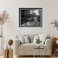 Historic Framed Print, Richmond Hill Plantation, Dynamite Shed, East of Richmond Hill on Ford Neck Road, Richmond Hill, Bryan County, GA,  17-7/8" x 21-7/8"