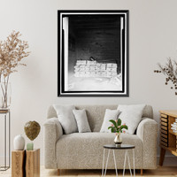 Historic Framed Print, Richmond Hill Plantation, Dynamite Shed, East of Richmond Hill on Ford Neck Road, Richmond Hill, Bryan County, GA - 5,  17-7/8" x 21-7/8"