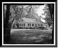 Historic Framed Print, Richmond Hill Plantation, Caretaker's House, East of Richmond Hill on Ford Neck Road, Richmond Hill, Bryan County, GA - 3,  17-7/8" x 21-7/8"