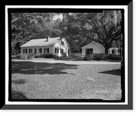 Historic Framed Print, Richmond Hill Plantation, Caretaker's House, East of Richmond Hill on Ford Neck Road, Richmond Hill, Bryan County, GA - 4,  17-7/8" x 21-7/8"