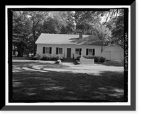 Historic Framed Print, Richmond Hill Plantation, Caretaker's House, East of Richmond Hill on Ford Neck Road, Richmond Hill, Bryan County, GA - 5,  17-7/8" x 21-7/8"