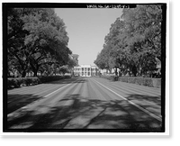 Historic Framed Print, Richmond Hill Plantation, Ford Mansion, East of Richmond Hill on Ford Neck Road, Richmond Hill, Bryan County, GA,  17-7/8" x 21-7/8"