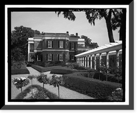 Historic Framed Print, Richmond Hill Plantation, Ford Mansion, East of Richmond Hill on Ford Neck Road, Richmond Hill, Bryan County, GA - 3,  17-7/8" x 21-7/8"