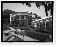 Historic Framed Print, Richmond Hill Plantation, Ford Mansion, East of Richmond Hill on Ford Neck Road, Richmond Hill, Bryan County, GA - 3,  17-7/8" x 21-7/8"