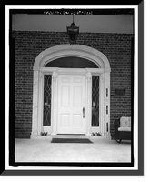 Historic Framed Print, Richmond Hill Plantation, Ford Mansion, East of Richmond Hill on Ford Neck Road, Richmond Hill, Bryan County, GA - 11,  17-7/8" x 21-7/8"