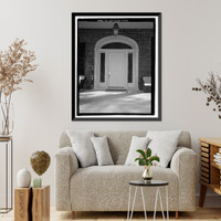 Historic Framed Print, Richmond Hill Plantation, Ford Mansion, East of Richmond Hill on Ford Neck Road, Richmond Hill, Bryan County, GA - 12,  17-7/8" x 21-7/8"