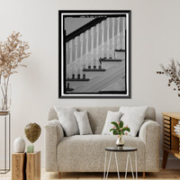 Historic Framed Print, Richmond Hill Plantation, Ford Mansion, East of Richmond Hill on Ford Neck Road, Richmond Hill, Bryan County, GA - 13,  17-7/8" x 21-7/8"