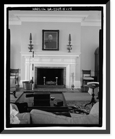 Historic Framed Print, Richmond Hill Plantation, Ford Mansion, East of Richmond Hill on Ford Neck Road, Richmond Hill, Bryan County, GA - 18,  17-7/8" x 21-7/8"