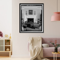 Historic Framed Print, Richmond Hill Plantation, Ford Mansion, East of Richmond Hill on Ford Neck Road, Richmond Hill, Bryan County, GA - 18,  17-7/8" x 21-7/8"