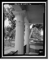 Historic Framed Print, Richmond Hill Plantation, Ford Mansion, East of Richmond Hill on Ford Neck Road, Richmond Hill, Bryan County, GA - 26,  17-7/8" x 21-7/8"