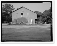 Historic Framed Print, Richmond Hill Plantation, Cherry Hill Lettuce Shed, East of Richmond Hill on Ford Neck Road, Richmond Hill, Bryan County, GA,  17-7/8" x 21-7/8"