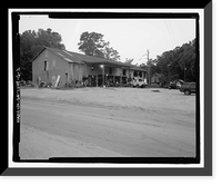 Historic Framed Print, Richmond Hill Plantation, Cherry Hill Lettuce Shed, East of Richmond Hill on Ford Neck Road, Richmond Hill, Bryan County, GA - 2,  17-7/8" x 21-7/8"