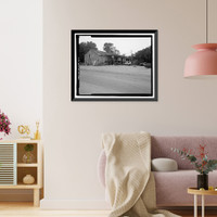 Historic Framed Print, Richmond Hill Plantation, Cherry Hill Lettuce Shed, East of Richmond Hill on Ford Neck Road, Richmond Hill, Bryan County, GA - 2,  17-7/8" x 21-7/8"