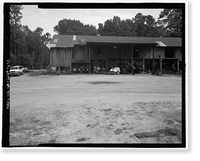 Historic Framed Print, Richmond Hill Plantation, Cherry Hill Lettuce Shed, East of Richmond Hill on Ford Neck Road, Richmond Hill, Bryan County, GA - 3,  17-7/8" x 21-7/8"