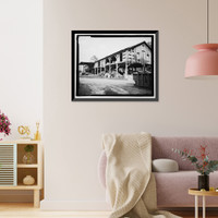 Historic Framed Print, Richmond Hill Plantation, Cherry Hill Lettuce Shed, East of Richmond Hill on Ford Neck Road, Richmond Hill, Bryan County, GA - 5,  17-7/8" x 21-7/8"