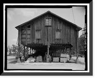 Historic Framed Print, Richmond Hill Plantation, Cherry Hill Lettuce Shed, East of Richmond Hill on Ford Neck Road, Richmond Hill, Bryan County, GA - 7,  17-7/8" x 21-7/8"