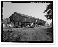 Historic Framed Print, Richmond Hill Plantation, Cherry Hill Lettuce Shed, East of Richmond Hill on Ford Neck Road, Richmond Hill, Bryan County, GA - 8,  17-7/8" x 21-7/8"