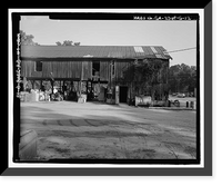 Historic Framed Print, Richmond Hill Plantation, Cherry Hill Lettuce Shed, East of Richmond Hill on Ford Neck Road, Richmond Hill, Bryan County, GA - 12,  17-7/8" x 21-7/8"