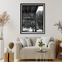 Historic Framed Print, Richmond Hill Plantation, Cherry Hill Lettuce Shed, East of Richmond Hill on Ford Neck Road, Richmond Hill, Bryan County, GA - 14,  17-7/8" x 21-7/8"