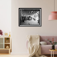 Historic Framed Print, Richmond Hill Plantation, Cherry Hill Lettuce Shed, East of Richmond Hill on Ford Neck Road, Richmond Hill, Bryan County, GA - 15,  17-7/8" x 21-7/8"