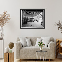 Historic Framed Print, Richmond Hill Plantation, Cherry Hill Lettuce Shed, East of Richmond Hill on Ford Neck Road, Richmond Hill, Bryan County, GA - 15,  17-7/8" x 21-7/8"