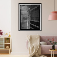 Historic Framed Print, Richmond Hill Plantation, Cherry Hill Lettuce Shed, East of Richmond Hill on Ford Neck Road, Richmond Hill, Bryan County, GA - 16,  17-7/8" x 21-7/8"