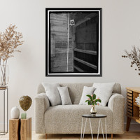 Historic Framed Print, Richmond Hill Plantation, Cherry Hill Lettuce Shed, East of Richmond Hill on Ford Neck Road, Richmond Hill, Bryan County, GA - 16,  17-7/8" x 21-7/8"