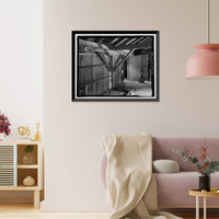 Historic Framed Print, Richmond Hill Plantation, Cherry Hill Lettuce Shed, East of Richmond Hill on Ford Neck Road, Richmond Hill, Bryan County, GA - 19,  17-7/8" x 21-7/8"