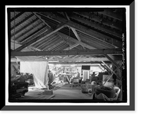 Historic Framed Print, Richmond Hill Plantation, Cherry Hill Lettuce Shed, East of Richmond Hill on Ford Neck Road, Richmond Hill, Bryan County, GA - 20,  17-7/8" x 21-7/8"